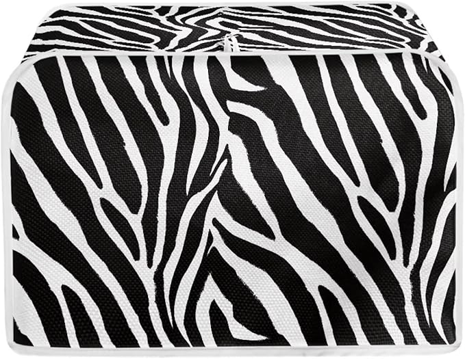 Zebra Stripe Toaster Covers 2 Slice Dust Protection Bread Maker Protectors with Top Handle Kitchen Accessories Appliance Toaster Bread Machine Cover Keep Clean
