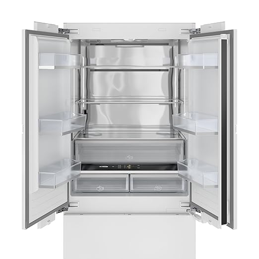 KoolMore Reserve 36 in. Panel-Ready French Door Refrigerator with Ice Maker and Water Dispenser, Frost-Free, 19.6 Cu. Ft. ETL Listed and Energy Star