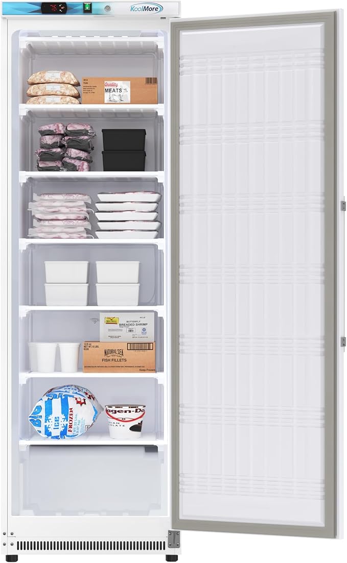 KoolMore 12 Cu. ft. Commercial Reach-in Freezer in White Manual Defrost (KM-FMD12WH)