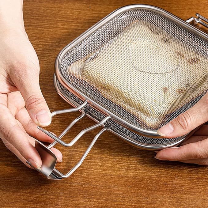 Sandwich Cage Toaster Sandwich Clip Sandwich Racks Breakfast Sandwich Maker Grill Press Grilled Cheese Maker Panini Press Stainless Steel Toaster Accessory Kitchen Utensils
