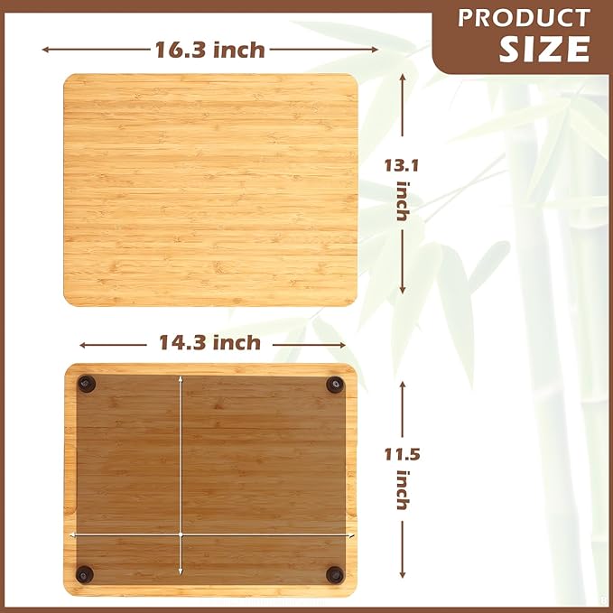 Cutting board for Convection Toaster Oven, Compatible with Ninja DT201/DT251 Foodi Air Fryer，Toaster Oven Accessories With Heat-Resistant Non-Skid Silicone Feet ，16.3x13.1”