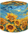 Sunflower Print Instant Pot Cover 8 Quart Dust Cover for Air Fryer Pressure Cooker Cover with Top Handle and Accessories Pockets Small Kitchen Appliance Cover Kitchen Decorations
