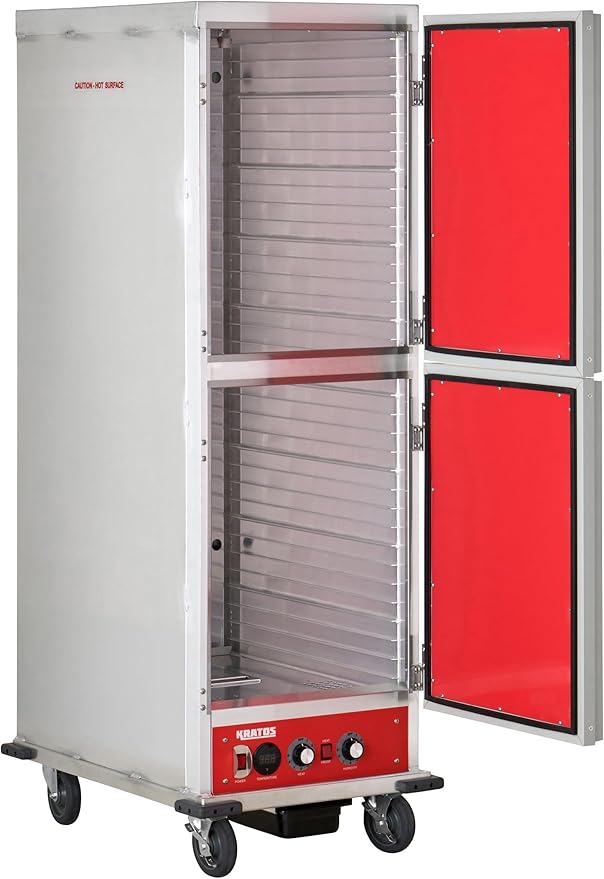 Kratos Full Size Commercial Insulated Holding and Proofing Cabinet with Solid Dutch Doors, Holds 36 Full Size Sheet Pans, 120V, 1440W (28W-603)