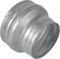 5" to 4" Inch Round Duct Reducer - Male Fit Galvanized Steel Pipe Increaser - Coupling for Round Duct Ventilation Systems - Heating & Cooling, HVAC