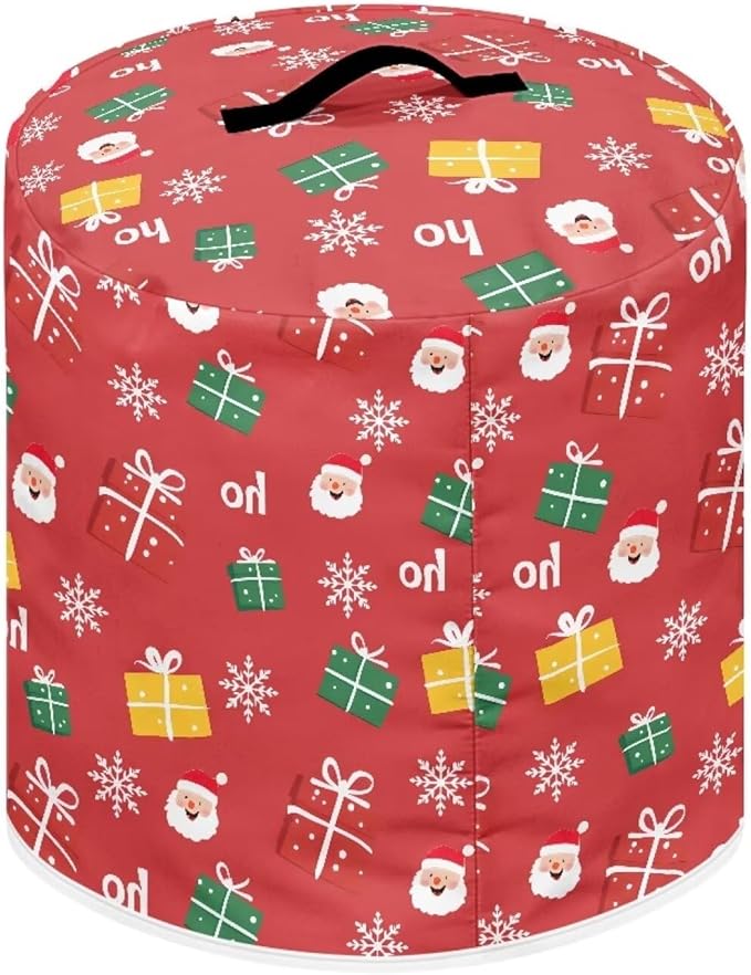 Pressure Cooker Cover for Women,Santa Claus Print Dust Protection Insulated Rice Cooker Cover Lining Dust Cover with Pockets for Instant Pot 6 Quart Appliance Cover