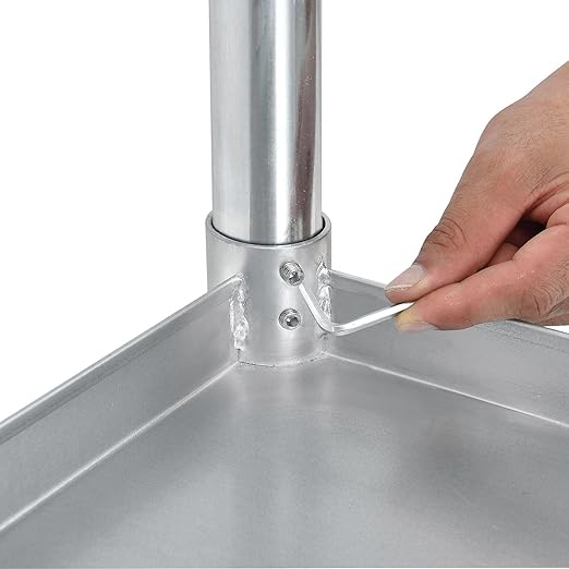 Nexel WB9630SS Stainless Steel Worktable With Under shelf, 96"W x 30"D x 35"H