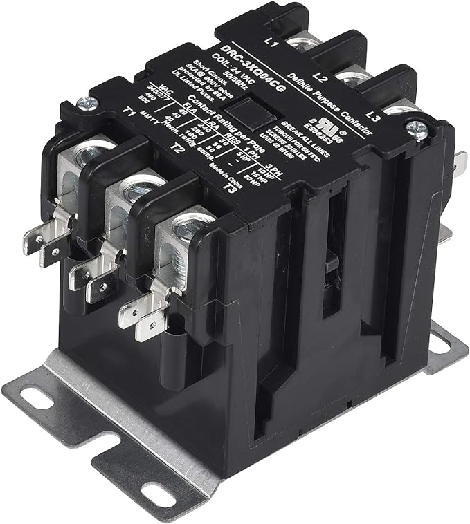 SunLee 3 Pole 40 Amp contactor 120V coil UL DP Contactor HVAC Contactor A2L Compliant 42CF35AF equivalent