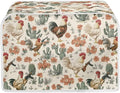 UNICEU Rooster Cactus Print Toaster Covers 2 Slice Anti-Scratch Cover Protection Dustproof Bakeware Protector with Top Hook