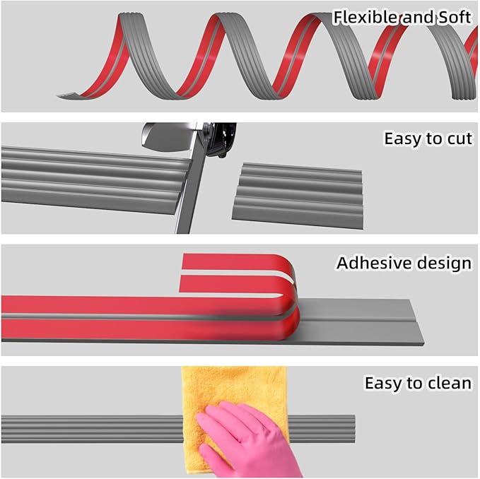 40FT Flexible Wall Corner Protector Moulding Trim, Peel and Stick Inside & Outside Wall Corner Guards Edge Protector,Self Adhesive Molding Trim Strip for Edge Ceiling