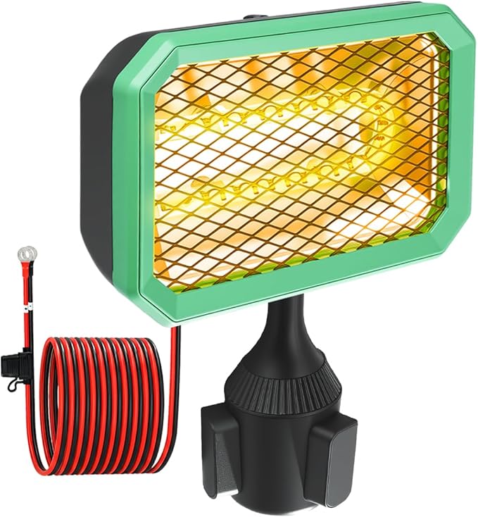 48V Golf Cart Electric Heater, Battery Operated Heater for Golf Cart Accessories, 400W Safe and Quiet Carbon Fiber Heating, Compatible with Club Car Yamaha EZGO