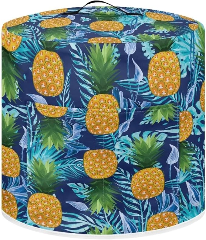 Pineapple Kitchen Appliance Cover for 8 qt Pressure Cooker,Small Appliance Dust Cover for Electric Pressure Cooker/Air Fryer/Rice Cooker/Steamer/Toaster/Oven,Washable