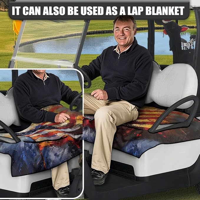 Golf Cart Seat Cushion Cover Designed for Outdoor Protection, Featuring Waterproof Layer and Soft Breathable Fabric