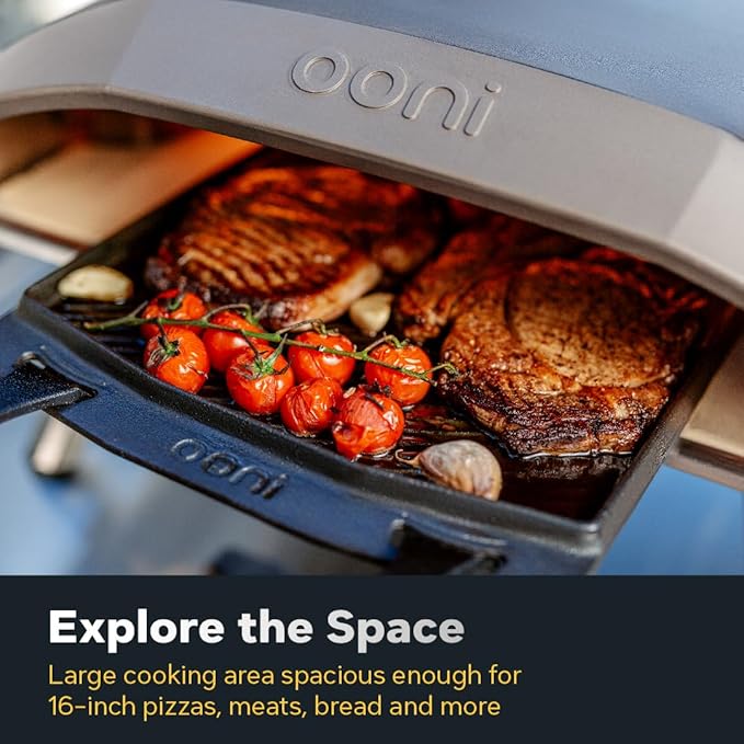 Ooni Koda 16 Natural Gas Pizza Oven – 28mbar Natural Gas Outdoor Oven, Makes 16 Inch Pizzas