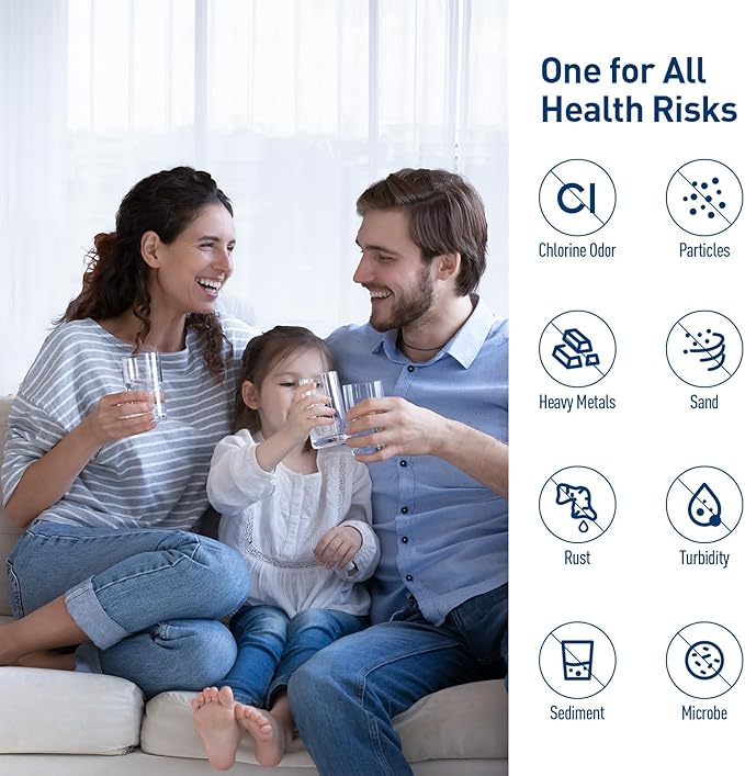 HX2017FR-A Water Filter, Compatible with Hisense® HX2017F-A, HRF266N6CSE1, HRF266N6CSE, HRF209N6CSE, HRF254N6TSE, HRF254N6DSE, HRF210N6CBE, Mora MRF211N6CSE, MRF266N6CSE (3 Pack)