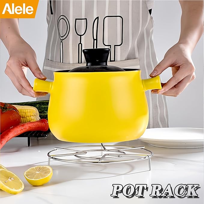 3Pcs Steam Rack,Alele 5.5inch Stainless Steel Tall Trivets for Electric Pressure Cooker