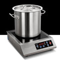 ChangBERT Portable Induction Cooktop 208-240V 3200W NSF Certified Commercial Range Countertop Burner Pro Chef Professional Hot Plate High Power 18/10 Stainless Steel Housing Schott Glass