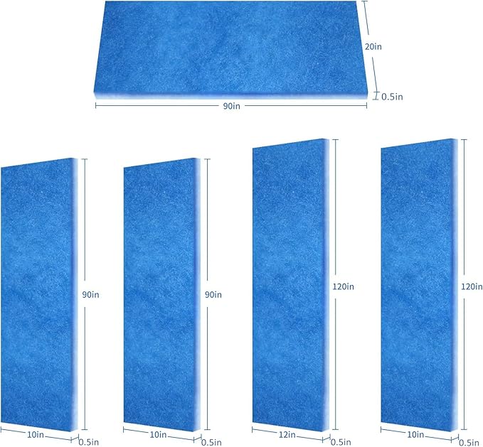 Air Vent Filters,12"x120" Cut to Fit Air Filter Material,MERV 8 Reusable 3-Layer Air Vent Filter for Home Floor, Grilles, Ceiling, HVAC Furnace Vents, With Adhesive Tape