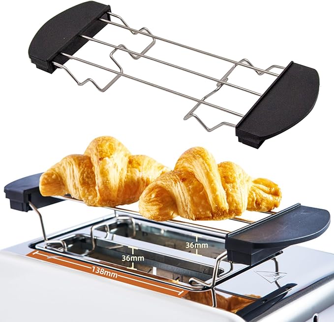 Toast Rack Stainless Steel Toaster Warming Rack Toaster Cooling Grid Bread Rack Grilling Rack Holder Toaster Holder Rack for Outdoor Hiking Kitchen 26cm