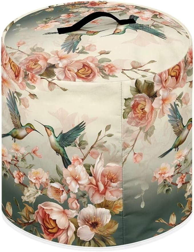 Flashideas Hummingbird Pressure Cooker Cover for Women Dust-proof Cover for Rice Cooker Air Fryer Kitchen Appliance Covers with Top Handle and Pocket Home Kitchen Decor Gifts for Friends