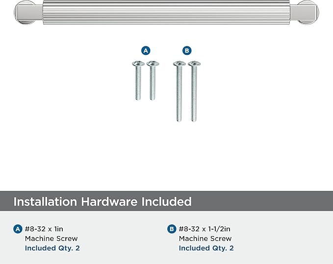 Amerock Ballard 6-5/16 inch (160mm) Center-to-Center Polished Chrome Cabinet Pull, BP3764526