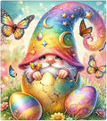 Happy Easter Gnome Eggs Dishwasher Magnet Cover Magnetic Dishwasher Decorative Cover Front Dishwasher Door Covers Reuseable Dishwasher Covers Decal for Kitchen Home Decorative