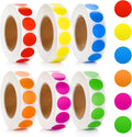 6000 Pcs Colored Dot Stickers, Circle Color Coding Labels, Garage Yard Sale Price Stickers, Office Classroom Decor Must Haves Supplies, Pricing Tag Labels