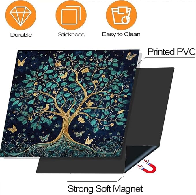 Tree of Life Dishwasher Magnet Covers for Front Door Decal, Magnetic Dishwasher Covers Decorative, Refrigerator Magnet Dishwasher Decal Panel Cover, 23"X17"