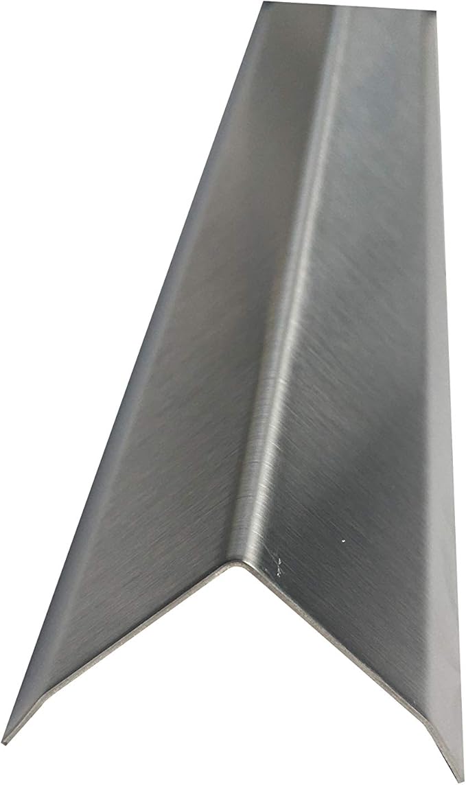 Brushed 304 Stainless Steel Corner Guards, 48" Wall Protectors, 20ga & 16ga, Available in 1/2" to 4", Multi-Pack Options (1, 2, 5, or 10) (10, 1 1/2 x 1 1/2, 20ga with Hug Edges)