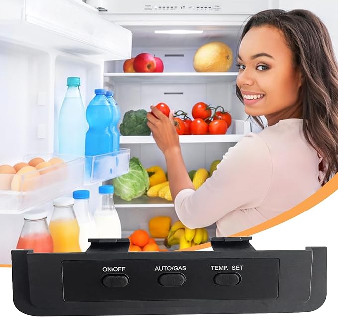 3850964036 RV Control Panel Fit for Do-Metic RM1350 RM3762 RM3962 Replaces 3850964010 Refrigerator 2-Way Button Panel
