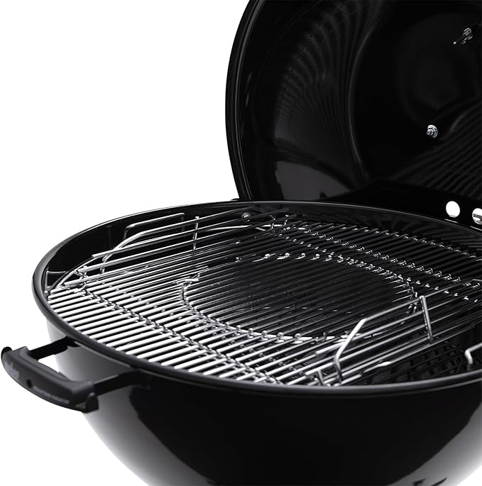 Hinged Cooking Grate for Weber, 22.5 inch Charcoal Grills, Kettle, Performer, Master-Touch, Grill Grate Replacement Part for Weber