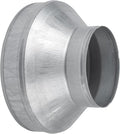 10" to 6" Inch Duct Pipe Adapter - Galvanized Steel HVAC Ducting Reducer for Ventilation - PVC Pipe, Hose Coupler - Heavy Duty Exhaust, Air Conditioner Fittings - Vent Flange Connector