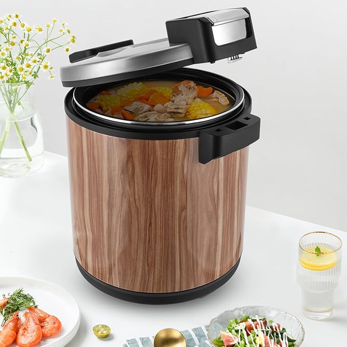 DNYSYSJ 6 Gallon Commercial Rice Steamer Cabinet, 23l Electric Rice Warmer with Temperature Settings, Stainless Steel Rice Warmer Stand for Restaurants, Catering, And Parties, Not Cooker