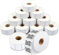 Aegis Adhesives - 1 1/4" X 1" Direct Thermal Labels (12 Rolls, 1300 Labels/Roll) Multipurpose QR Codes, Price Tags - Perforated, Compatible with Zebra Desktop Printers - NOT Rollo Compatible