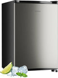 Upstreman 3.0 Cu.ft Small Mini Freezer Upright Freezer with Reversible Door, Fast Cooling, 5 Adjustable Thermostat, Stand Up Freezers with Ice Trays Defrosting Tools for Home, Dorm (Silver)