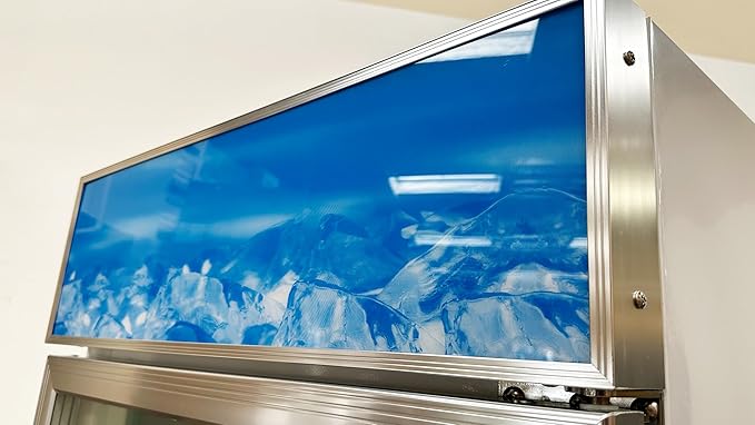 Commercial 1 Glass Door Freezer, ETL Display Merchandiser, Upright 13 cu. ft. Aluminum Interior, LED Lighting for Shop, Restaurant -10°F~ 0°F