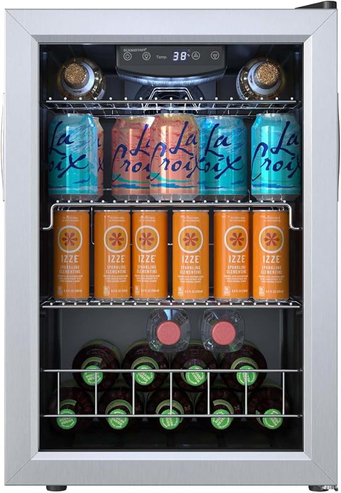 EdgeStar BWC91SS 17 Inch Wide 80 Can Capacity Extreme Cool Beverage Center
