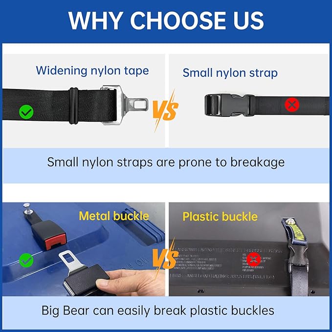 Trash Can Lock for Animals - Raccoon-Proof Trash Can Locks,(4Pcs) Heavy-Duty Bear Trash Can Lock with Lid Strap, Animal Proof Garbage Can Lock for Outdoor Trash Bin, One-Handed Operation