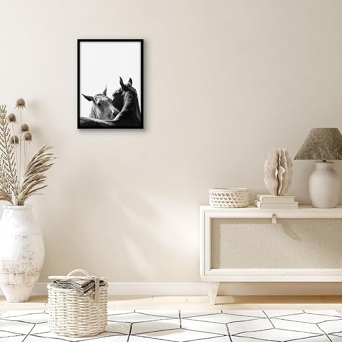Americanflat 13x18 Picture Frame with Polished Plexiglass - Streamline Collection - Thin Border Picture Frame for Wall Display - Hanging Hardware Included - Black