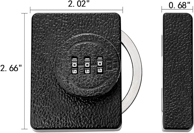 Black Cabinet Lock,3 Digit Password Keyless,Anti Pry Mechanical Password Lock,Protect Privacy,for Drawer,Cabinets,Locker, Closet,Windows,Sliding Door,Bathroom,and Garden