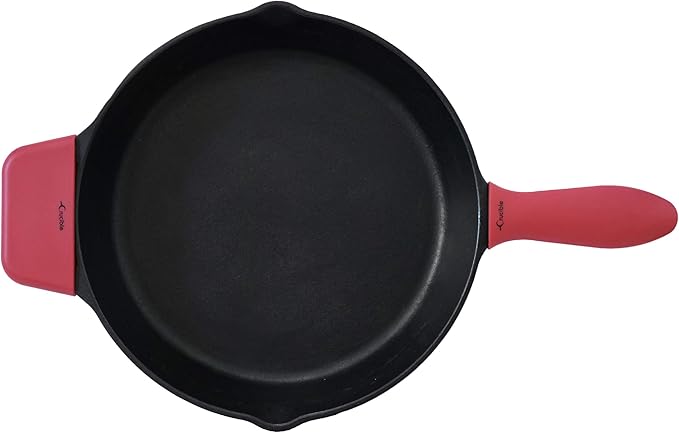 Silicone Hot Handle Holders, Potholders (5-Pack Mix Red) for Cast Iron Skillets, Pans, Frying Pans & Griddles, Metal and Aluminum Cookware Handles - Sleeve Grip, Handle Cover