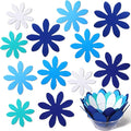 Queekay 12 Pcs Felt Pot and Pan Protectors 12/14/16 Inch Larger Thicker Pan Protector Pads, Colorful Pot Separators for Stacking Cookware Organizing Protecting(Blue)