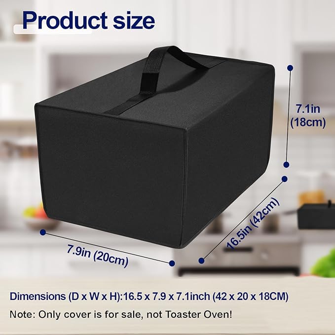 Toaster Cover Waterproof Heat-Resistant Dustproof Protective Case Heavy Duty Cover for Mueller UltraToast 4 Slice MT-110ss/Elite Gourmet ECT-3100 Long Slot 4 Slice Toaster
