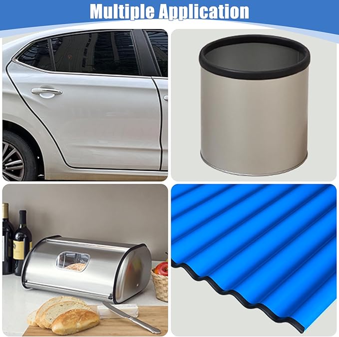 Rubber Edge Trim, Self-Adhesive Rubber Edge Trim, Edge Protector for Sheet Metal, EPDM Material, Fit 1/16"(1.6mm), Length 20Ft, Black Color,