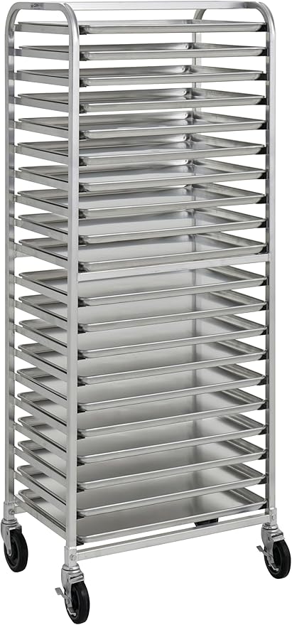 Commercial Fully Welded 20-Tier Aluminum Side Load NSF Sheet/Bun Pan Rack (32L-150)