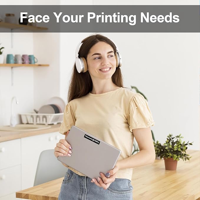 Labelife Black Label Tape TZe-335 Replacement for Brother P Touch Label Maker Tape White on Black TZe TZ Tape 12mm 0.47 Laminated Black Label Tape TZe335 for Brother PT-D220 PT-D210 PT-H110, 5-Pack