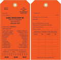 Tags 4 Less Custom Fire Extinguisher Tags – Preventative Maintenance Labels for Monthly Inspections, Alternative to Safety Sticker for Easy Record-Keeping – Pack of 100 (Orange, Cardboard)