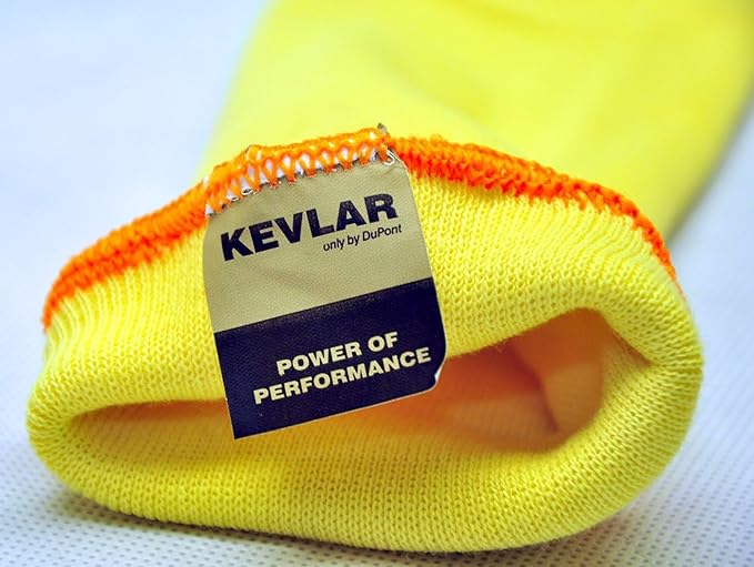 G & F PRODUCTS 100% Kevlar fiber by DuPont Cut Resistant Knit Sleeve, Sold by 6-piece pack