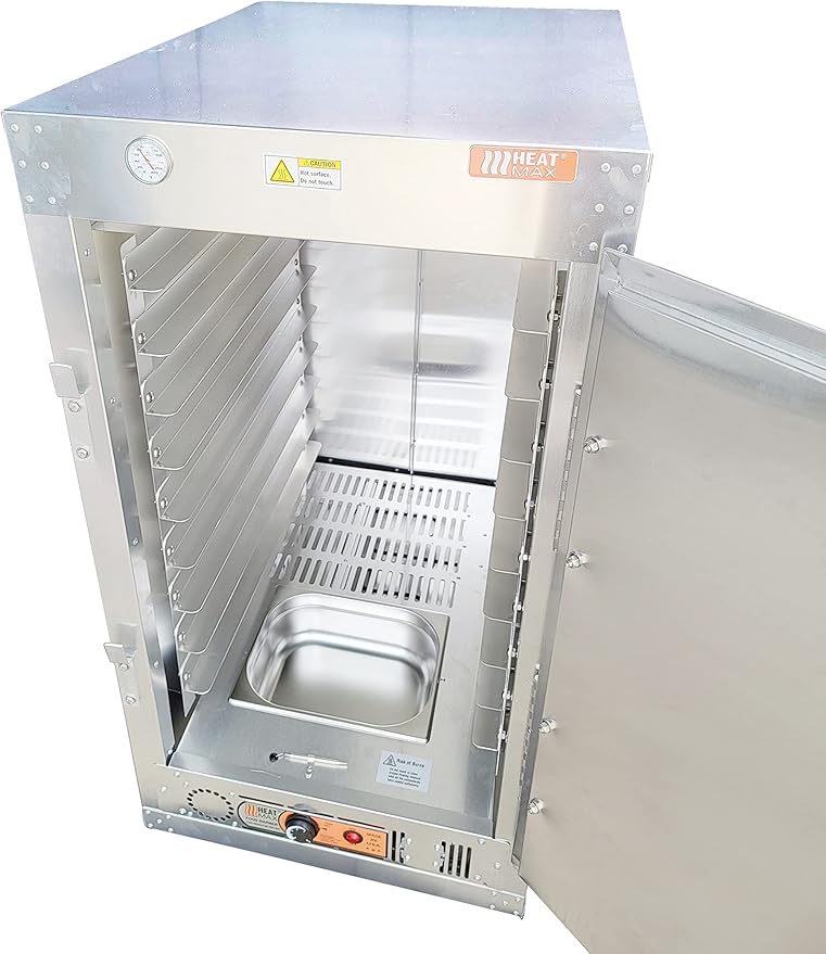 HeatMax 4 Foot Large Commercial Electric Food Warmer Holding Cabinet for Full Size Pans, Churches, Schools, Catering, Fully Assembled, Made in USA with Service and Support, 120V Plug