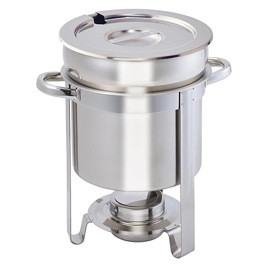 Winco 207 Stainless Steel Soup Warmer, 7-Quart, Medium
