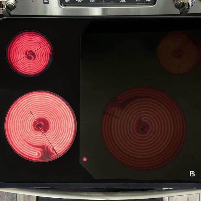 Electric Stove Cover Protector - Can be Used While Cooking - Glass Panel Overlay - Can Withstand over 1400 °F - Kitchen Essential for Cooktop Protection - Boyd (28.5" x 19.75")